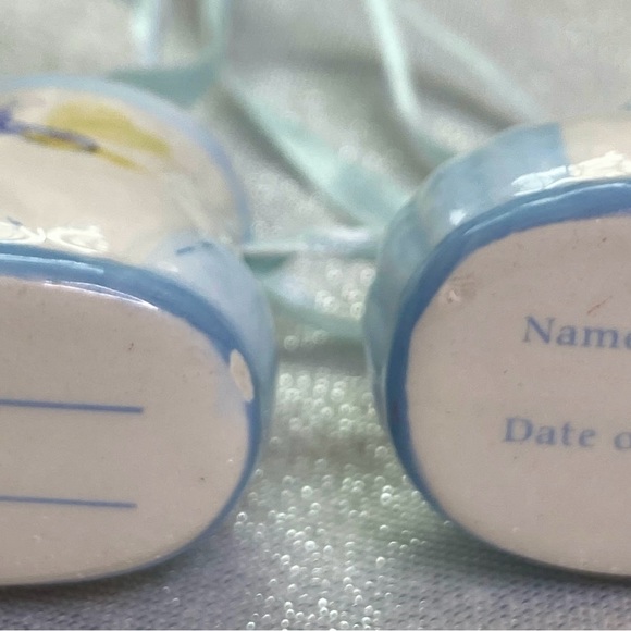 Baby Boy Baptismal Prayer Framed 8” x 6” Photo & Mini Ceramic Baby Boy Booties - Picture 10 of 10